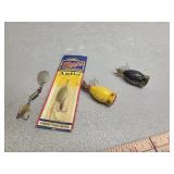 Fishing lures, Mepps, South Bend, Hula Popper