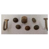 * German Military Buttons & Belt Support Hooks