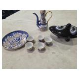 Tea set and dish
