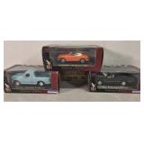 Die cast cars, ford F150s and VW Karmann NIB