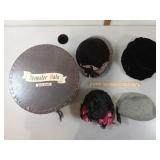 4 Ladies Hat with Hat Box