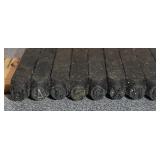 Metal letter number stamp punch set - not complete