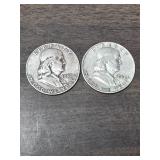 *1952d /1960d silver half dollar Benjamin