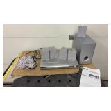 Curtis DVD home theater system, powers on,