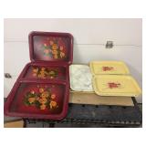 Vintage Metal tv lap trays