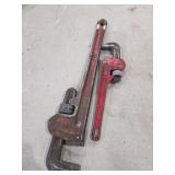 Rigid and sears pipe wrenches