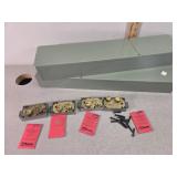 Saftey deposit boxes and locks, with hardware and