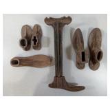 Antique Cobbler Anvil with 6 Various Shoe Molds