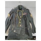 US Army Dress Uniform with Pants & Belt, Hat,
