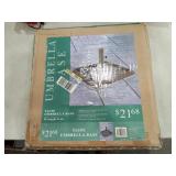 > Umbrella Base, Wrought Iron, Taupe Color