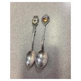 Silver german spoons marketed 100 and 90 AW