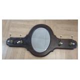 >Coat rack and mirror 43x22"