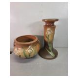 Roseville pottery 647-8 pot and stand