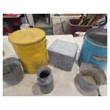 Gavinaised and steel containers