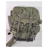 US marked canvas framed backpack