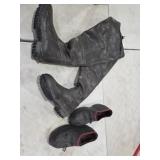 Rubber boots and over shoes