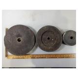 3 - Grinding Wheels, 1st - 12" w/ 1 7/16" Arbor,