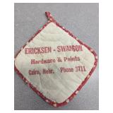 Cairo NE hardware advertising pot holder