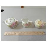 Antique Nippon Hand Painted, Pink Roses, Cream &