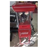>Coca-Cola popcorn popper cart, leg needs repair