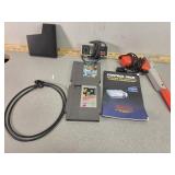 Nintendo NES zapper light gun, controller & games