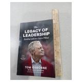 Tom Osborne, "The Legacy of Leadership" Paperback