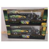 John Deere 1996-97 Nascar semi truck & car sets