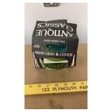 Glass swan dish & cover with box