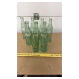 Vintage Coca-Cola Coke pop bottles, 7-10 ounce,