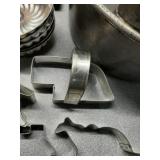 Tin Cookie cutter collection, bunt cake tins &