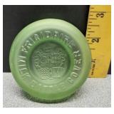 *Uranium glass Frigidaire embossed Milk Bottle