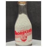 Producers Milk Greenville TX 1 qt bottle