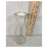 Blue Valley, Embossed pint glass milk bottle