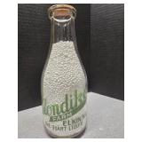 Klondike Dairy Farm Elking NC 1qt milk bottle