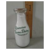Riverview Farms Dairy, Frankford KY glass Milk