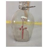 Roberts gallon milk bottle color label
