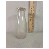 Farmers union Coop, embossed pint glass milk