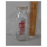 Verde Lea Dairy, Camp Verde,Arizona, Glass Milk
