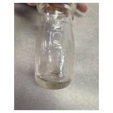 Universal 5c store bottle embossed 1/4 pint? 3/4