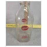 Robberts half gallon glass applied  color label
