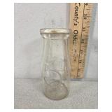 5c store bottle embossed, half pint glass milk