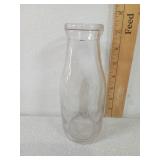 Bowman Dairy Company One Pint Glass Milk Bottle