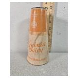 Virginia dairy, cone, pint paper milk bottle,