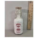 Embassy Dairy Washington DC embossed face glass