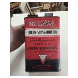 >DeLaval Cream Separator oil can, feels full.