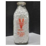 Virginia Dairy VA 1qt milk bottle