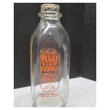 Dallas TX Bluff View Dairy 1qt milk bottle