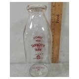 Tamworth Farm , No. Blue Hill, ME glass Milk