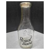 Royal Dairy 1qt milk bottle