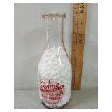 Skyline Farms Co. One Quart Glass Milk Bottle
